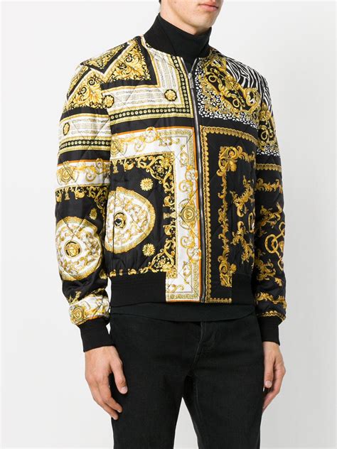 versace collection mens sport jacket|Versace bomber jackets for men.